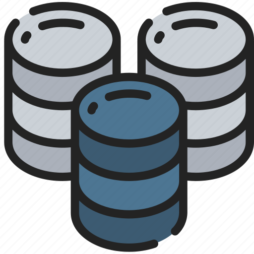 Data, data science, large, multiple, storage icon - Download on Iconfinder