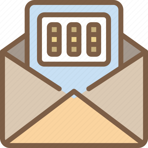 Combination, data, lock, mail, security, secure icon - Download on Iconfinder