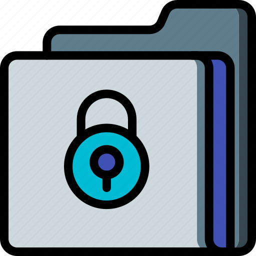 Data, folder, lock, security, secure icon - Download on Iconfinder