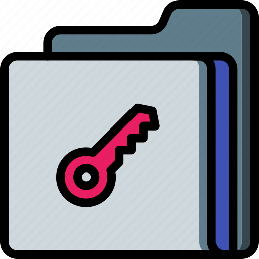 Data, folder, key, security, secure icon - Download on Iconfinder