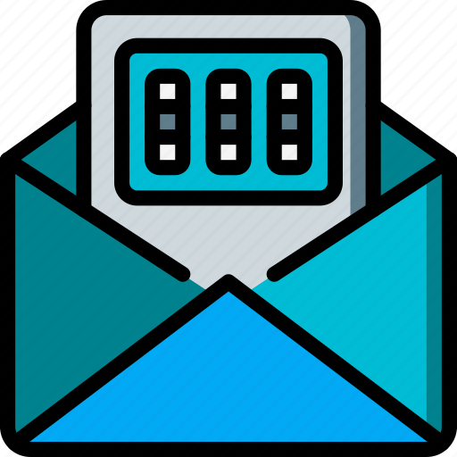 Combination, data, lock, mail, security, secure icon - Download on Iconfinder