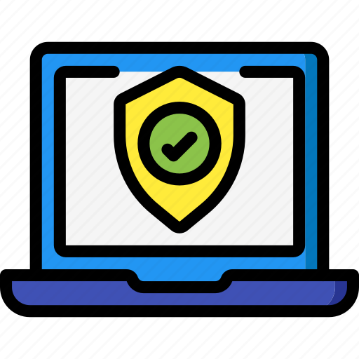 Data, laptop, security, shield, secure icon - Download on Iconfinder