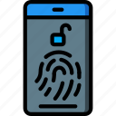 data, phone, security, thumbprint, secure