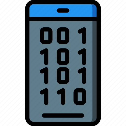 Binary, data, phone, security, secure icon - Download on Iconfinder