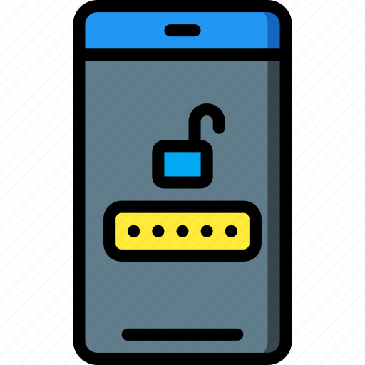Data, password, phone, security, secure icon - Download on Iconfinder