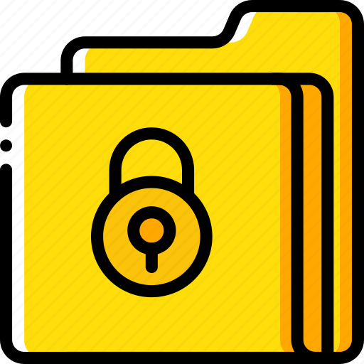 Data, folder, lock, security, secure icon - Download on Iconfinder