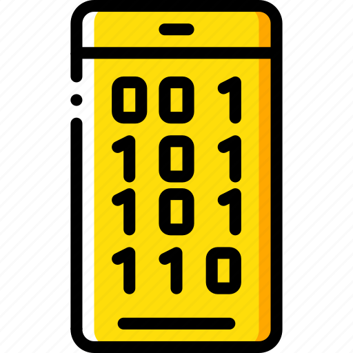 Binary, data, phone, security, secure icon - Download on Iconfinder