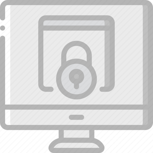Data, desktop, lock, security, secure icon - Download on Iconfinder