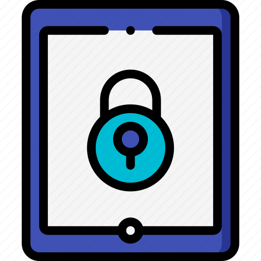 Data, lock, security, tablet, secure icon - Download on Iconfinder