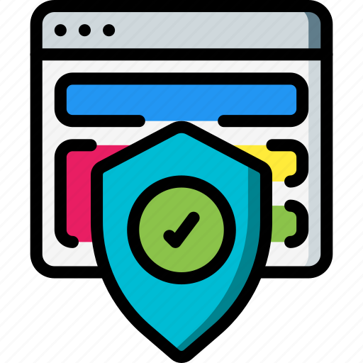 Browser, data, security, shield, secure icon - Download on Iconfinder