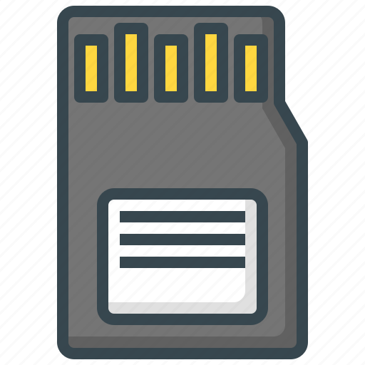 Card, data, file, mini, sd, storage icon - Download on Iconfinder