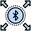 bluetooth, arrows, wireless, ui, communication 