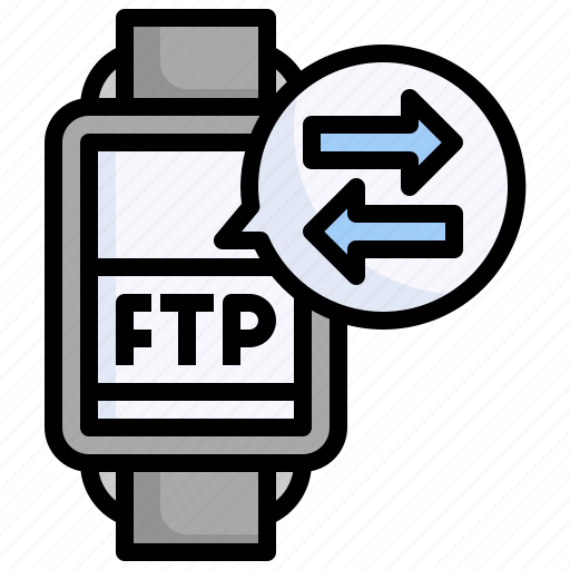 Smartwatch, file, storage, ftp, transfer icon - Download on Iconfinder