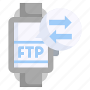 smartwatch, file, storage, ftp, transfer