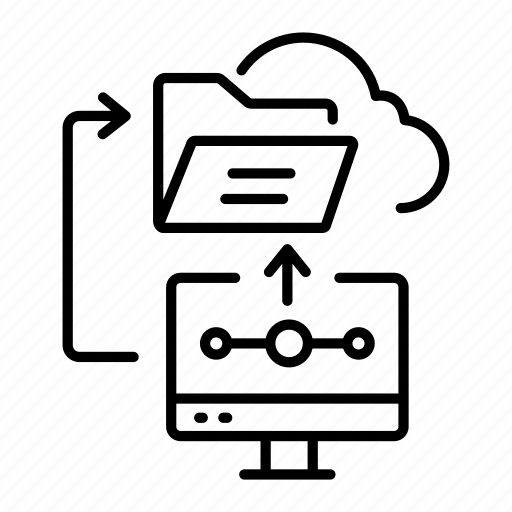 Data upload, hosting, cloud, network, storage icon - Download on Iconfinder