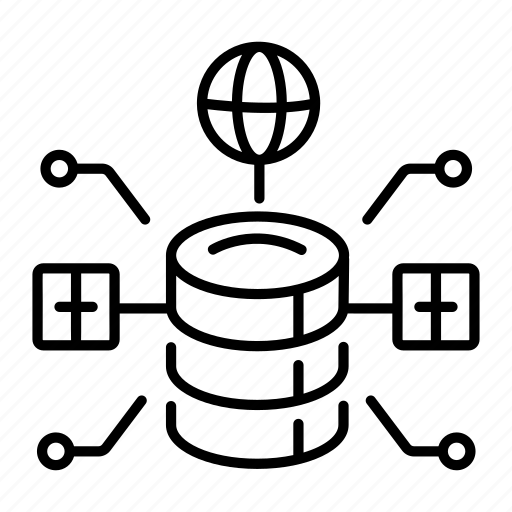 Global database, network, storage, connectivity, repository icon - Download on Iconfinder