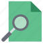 file with magnifying, magnifying, scanning, scanning file, search data, search file, search glass 