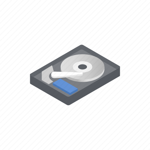 Disk, hard, hardware, hdd, information, isometric, pc icon - Download on Iconfinder