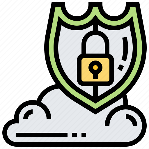 Cloud, lock, protection, security, shield icon - Download on Iconfinder