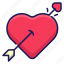 arrow, love, heart, valentine 