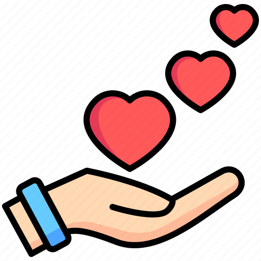 Love, heart, hand, romance icon - Download on Iconfinder