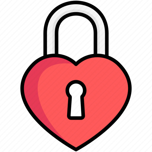 Padlock, security, love, heart icon - Download on Iconfinder