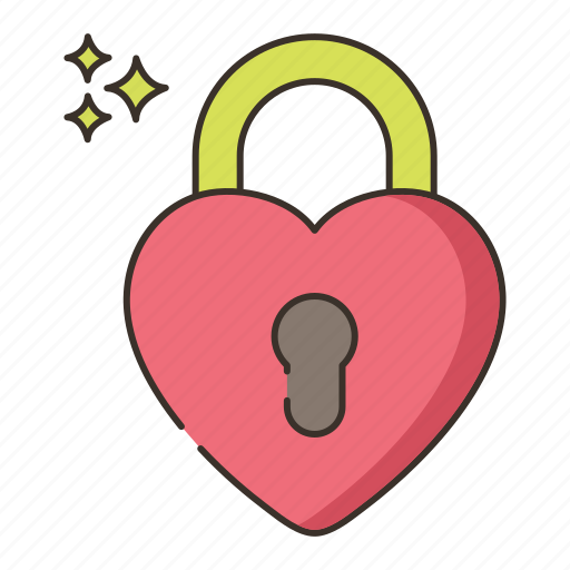 Private, live, love, heart, lock icon - Download on Iconfinder