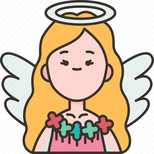 Angel, heaven, peaceful, blessing, saint icon - Download on Iconfinder
