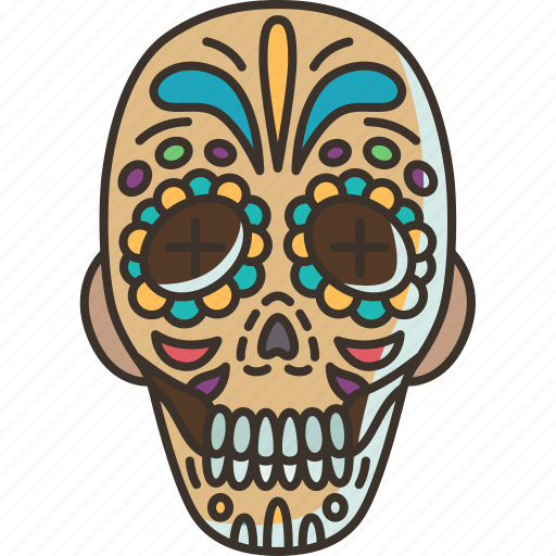Calaca, skull, death, decorative, mexican icon - Download on Iconfinder