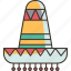 hat, mexican, sombrero, festive, costume 
