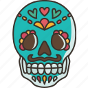 skull, mexican, death, celebration, halloween