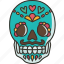 skull, mexican, death, celebration, halloween 