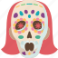 calavera, skull, art, decorate, death 