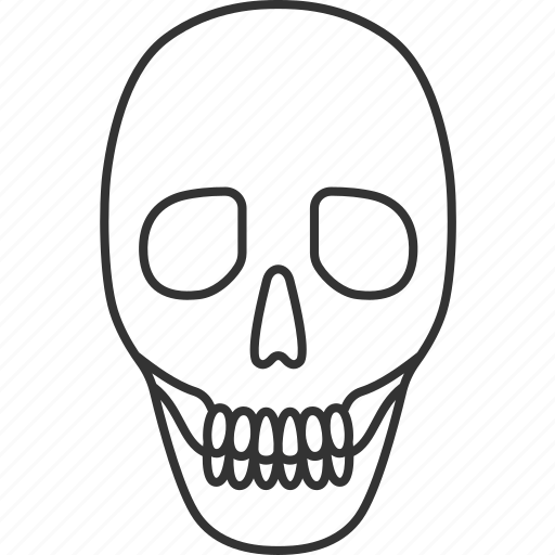 Skull, head, death, creepy, horror icon - Download on Iconfinder