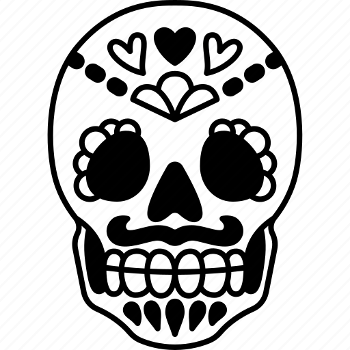 Skull, mexican, death, celebration, halloween icon - Download on Iconfinder