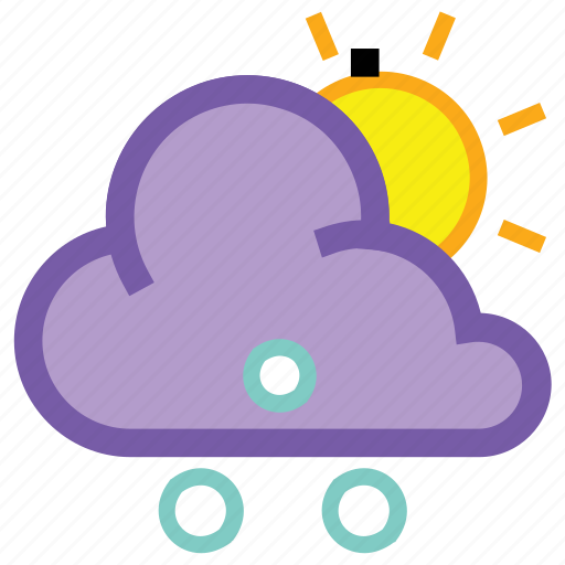 Day, hail, cloud, forecast, sleet, sun, weather icon - Download on Iconfinder