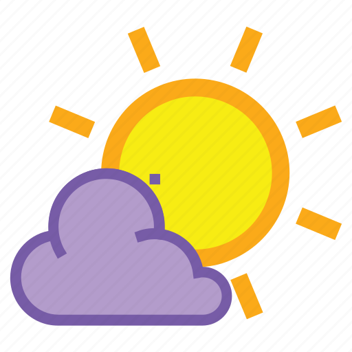 Day, overcast, sunny, cloud, forecast, sun, weather icon - Download on Iconfinder