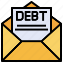 mail, debt, business, finance, message, document, letter