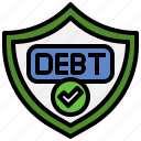 protected, debt, business, finance, tick, approved, shields