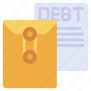 files, debt, folders, business, finance, contract, loan