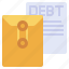 files, debt, folders, business, finance, contract, loan 