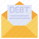 mail, debt, business, finance, message, document, letter