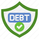 protected, debt, business, finance, tick, approved, shields