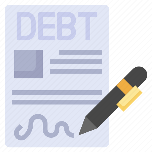 Signature, debt, business, and, finance, signing, banking icon - Download on Iconfinder