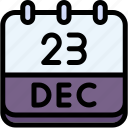 calendar, december, twenty, three, date, monthly, time, month, schedule