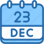 calendar, december, twenty, three, date, monthly, time, month, schedule 