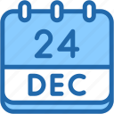 calendar, december, twenty, four, date, monthly, time, and, month, schedule
