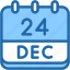 calendar, december, twenty, four, date, monthly, time, and, month, schedule 