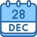 calendar, december, twenty, eight, date, monthly, time, month, schedule