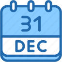 calendar, december, thirty, one, date, monthly, time, month, schedule